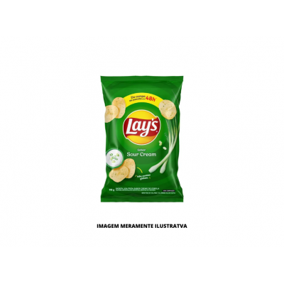 SALGADINHO - ELMA CHIPS - 115g LAYS SOUR CREAM